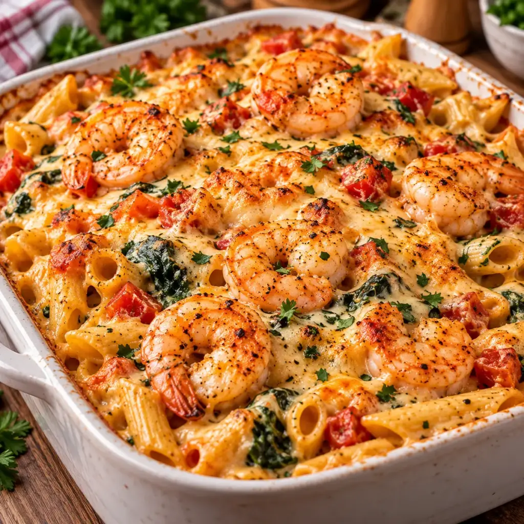 Cajun Shrimp Pasta Bake: A Creamy Delight — featured