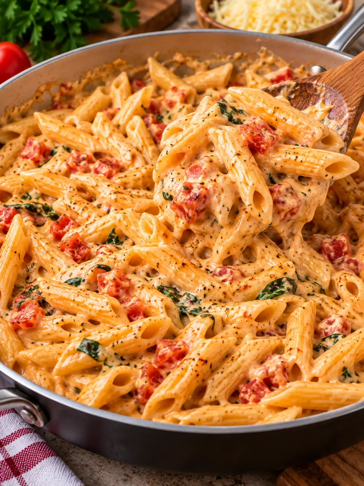 Cajun Shrimp Pasta Bake: A Creamy Delight — process