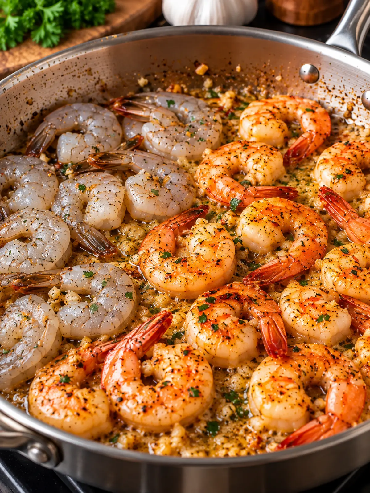 Garlic Butter Shrimp and Sausage Boil — cooking shrimp transformation