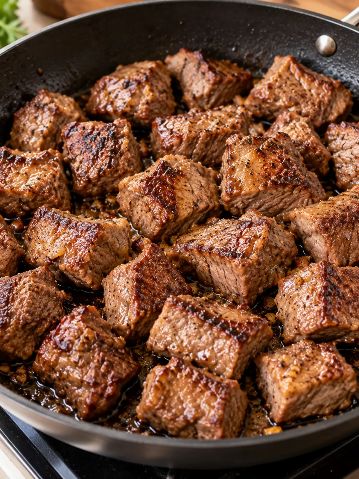 Hearty Beef Tips and Noodles in Creamy Gravy — process