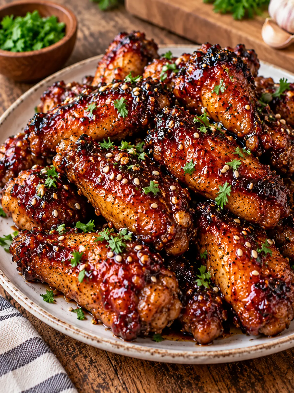 Slow Cooker Glazed Wings for Delicious Flavor — final beauty